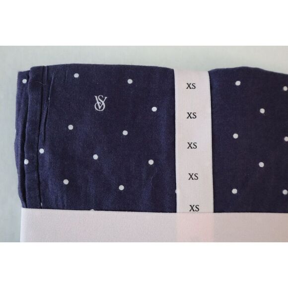 Pink x Victoria's Secret Women’s Sz XS Purple Flannel Jogger Tee-Jama Set - Picture 7 of 9